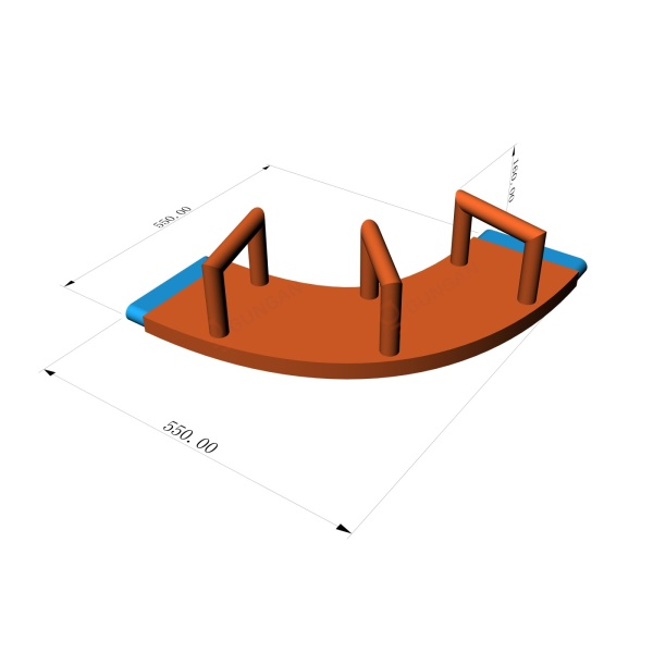Curva con barriere - parchi acquatici gonfiabili