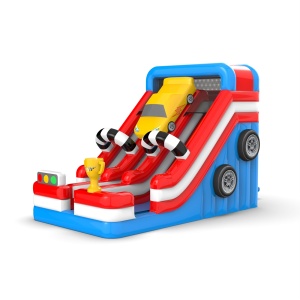 Scivolo doppio con tema auto