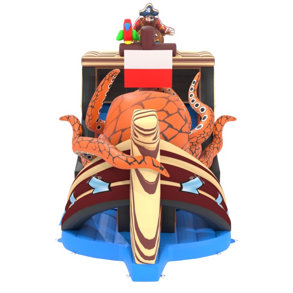 Scivolo gonfiabile Nave Pirata con piovra