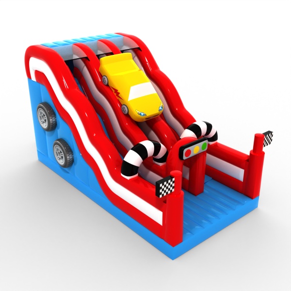 Scivolo aperto doppio con tema auto