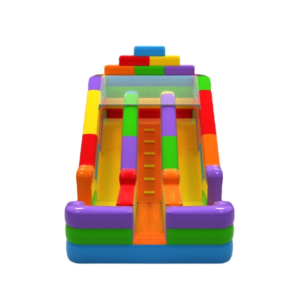 Scivolo gonfiabile doppio Blocchi Colorati mini