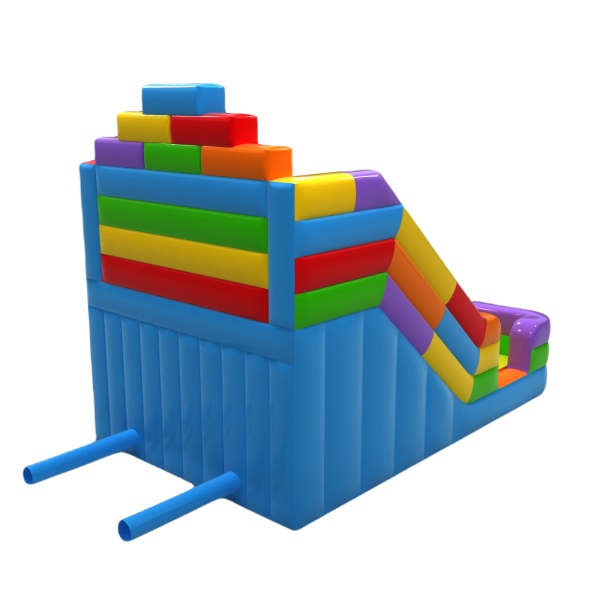 Scivolo gonfiabile doppio Blocchi Colorati mini
