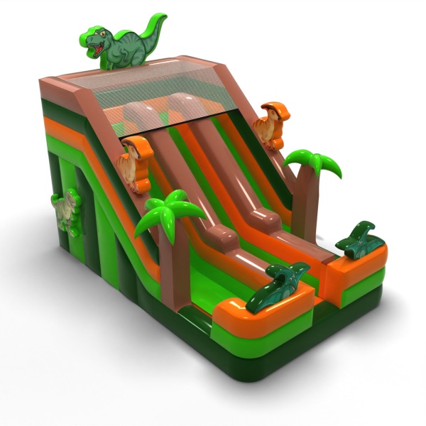 Doppio scivolo a tema dinosauri mini