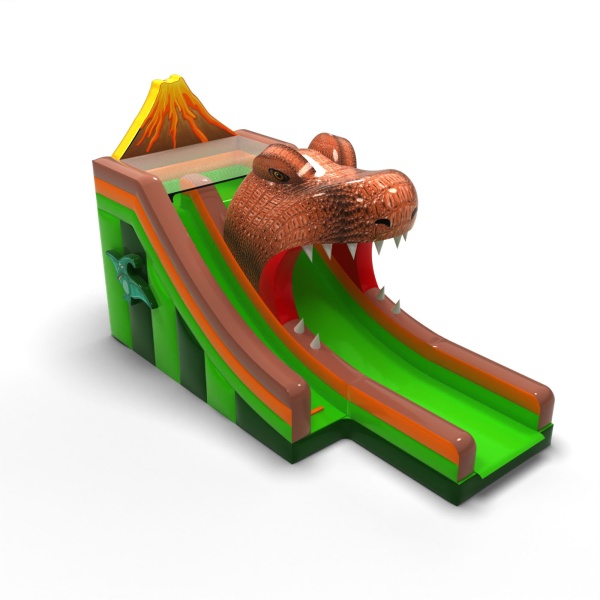 Scivolo gonfiabile con dinosauro