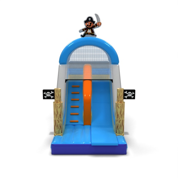 Scivolo gonfiabile a tema pirata con stampa
