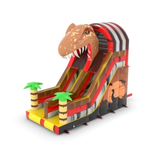 Scivolo gonfiabile a tema dinosauri