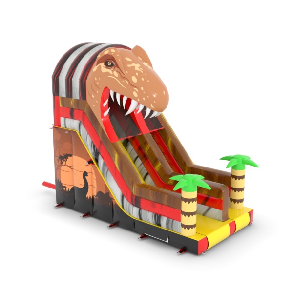 Scivolo gonfiabile a tema dinosauri