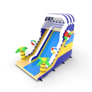 Scivolo gonfiabile a tema spiaggia