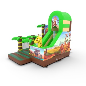 Gonfiabile con scivolo combo safari