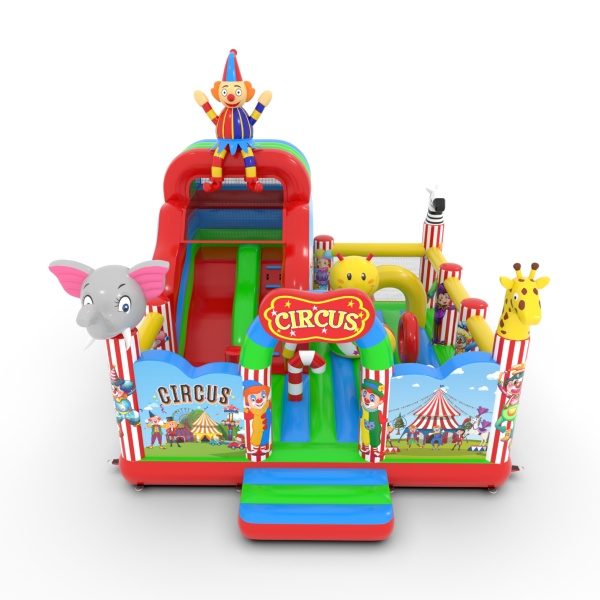 Gonfiabile con scivolo combo Circo