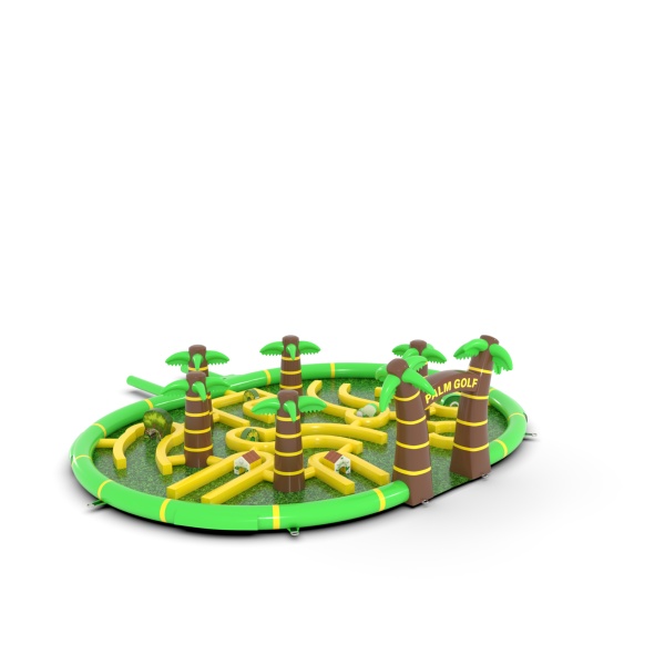 Mini golf gonfiabile a tema safari