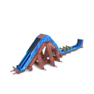 Scivolo gonfiabile acquatico Montagna - 47,5 m