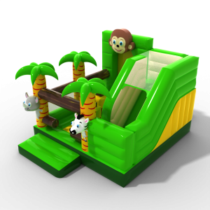 Gonfiabile con scivolo - Jungle combo