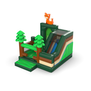 Gonfiabile con scivolo - combo foresta