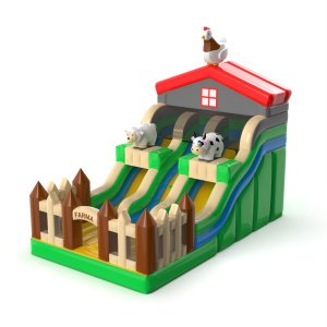 Scivolo gonfiabile doppio a...