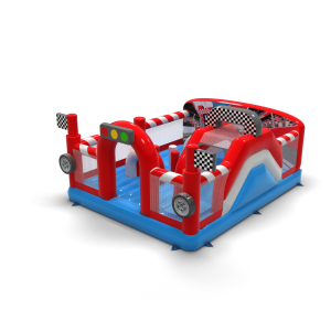 Parco giochi gonfiabile 6x5 a tema automobilistico