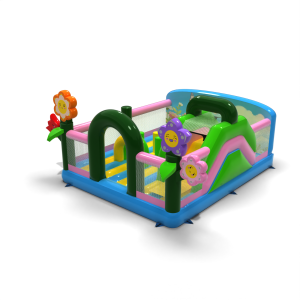 Parco giochi gonfiabile 6x5 a tema primavera