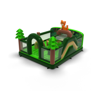 Parco giochi gonfiabile 6x5 a tema foresta