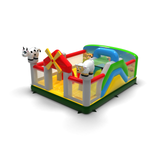 Parco giochi gonfiabile 6x5 a tema fattoria