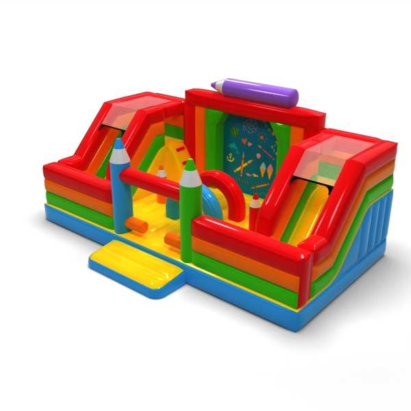 Parco giochi gonfiabile - pastelli