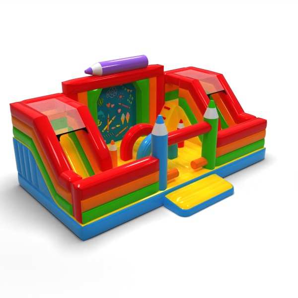 Parco giochi gonfiabile - pastelli